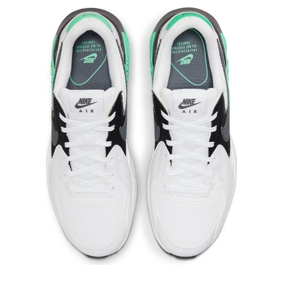 Nike Air Max White and Green Sneakers - Picture 8 of 11